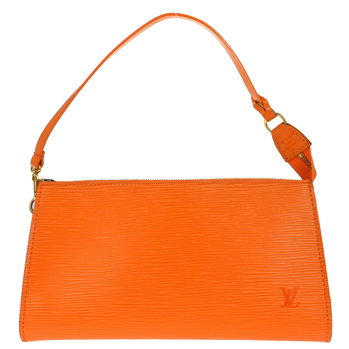 Louis Vuitton 2003 Orange Epi Pochette Accessoires 24 Handbag M5294H