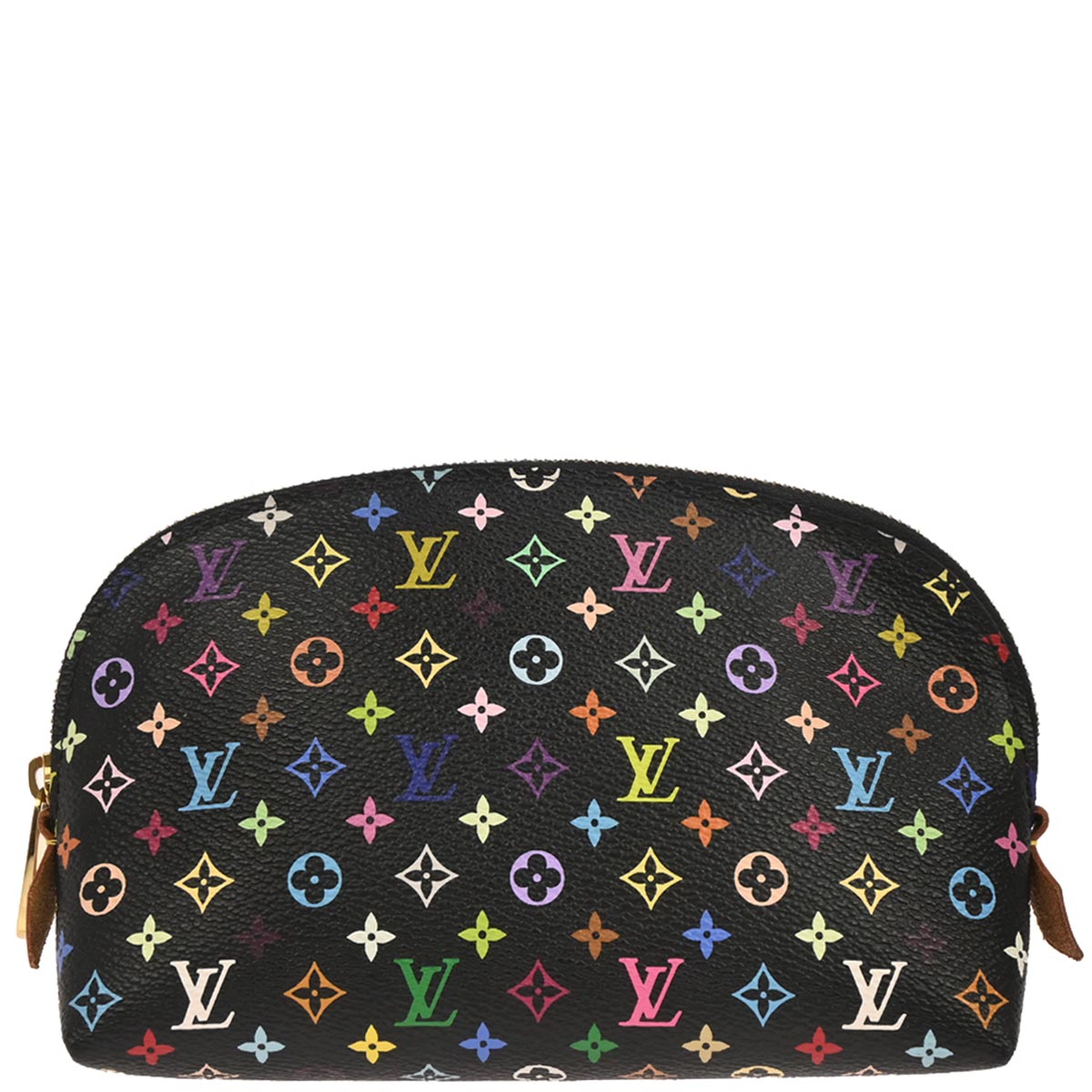 Louis Vuitton Black Monogram Multicolor Pochette Cosmetic M47355
