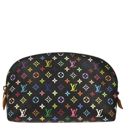 Louis Vuitton Black Monogram Multicolor Pochette Cosmetic M47355