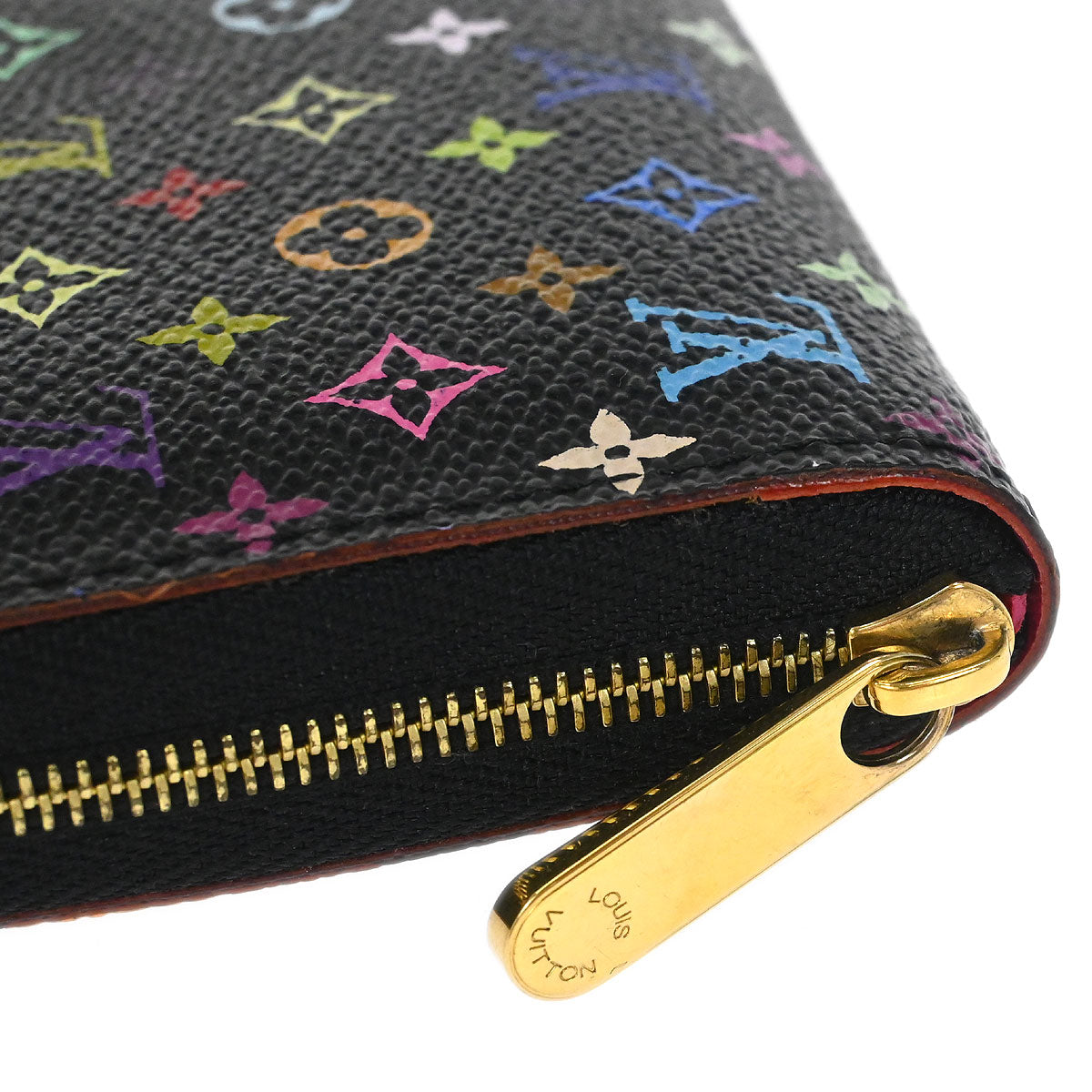 Louis Vuitton 2009 Black Multicolor Zippy Coin Purse Wallet M93740