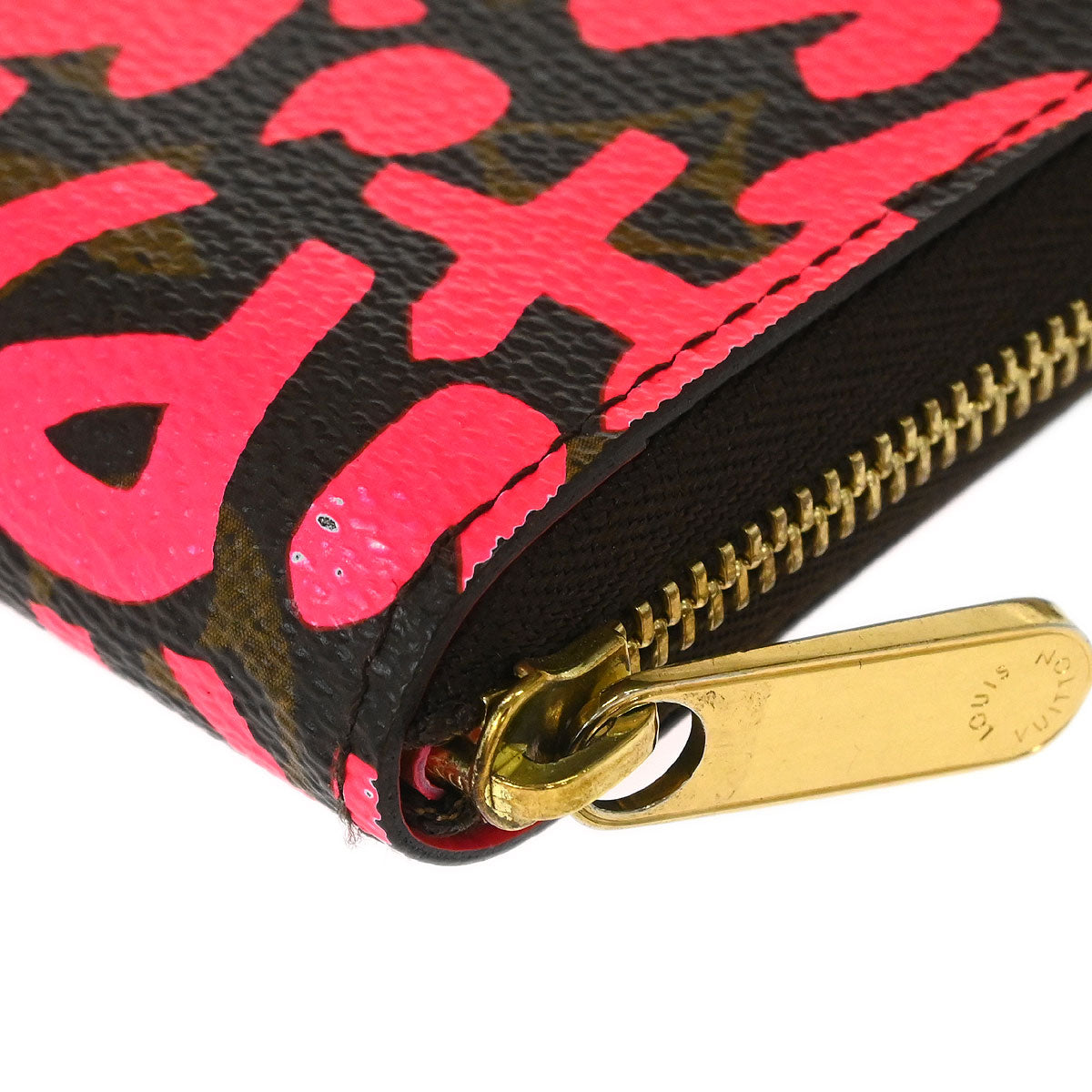 Louis Vuitton 2008 Pink Graffiti Zippy Coin Purse Wallet M93707