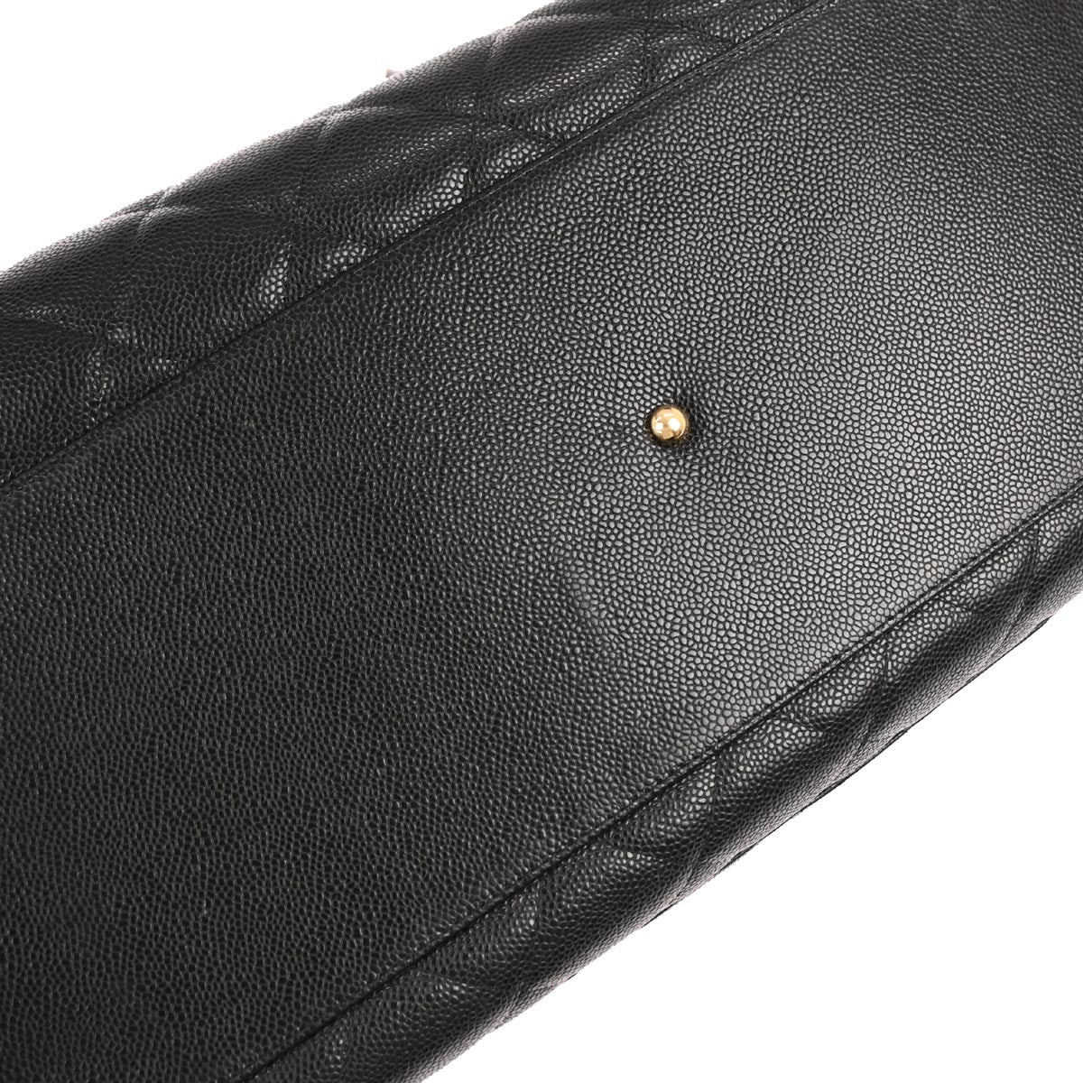 Chanel Black Caviar Skin 2way Shoulder Bowling Bag 50