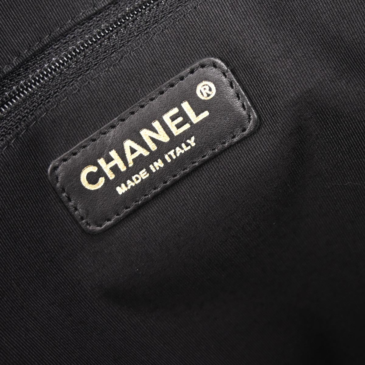 Chanel Black Caviar Skin 2way Shoulder Bowling Bag 50