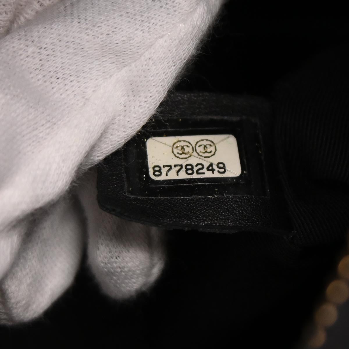 Chanel Black Caviar Skin 2way Shoulder Bowling Bag 50