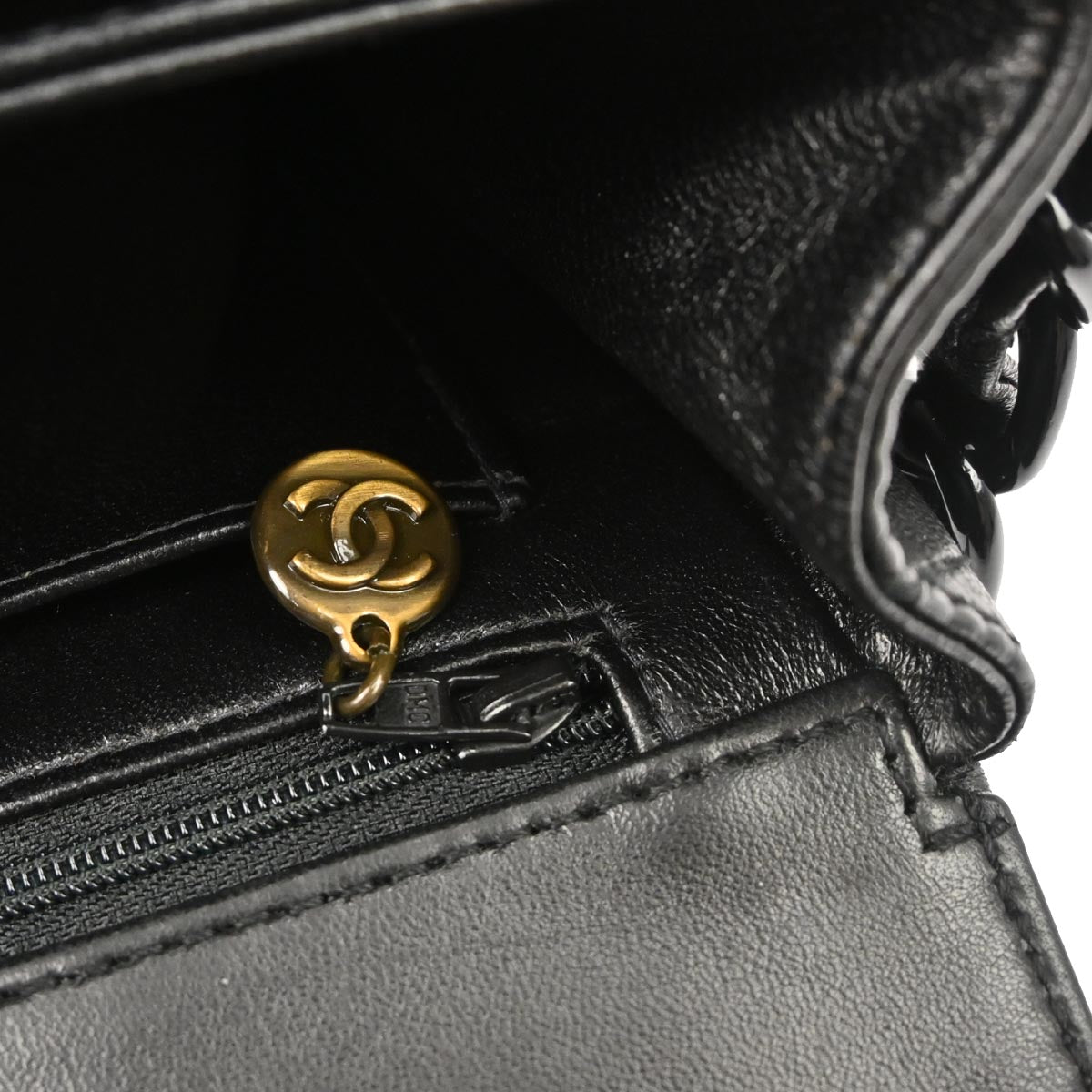 Chanel 1997-1999 Black Lambskin Handbag