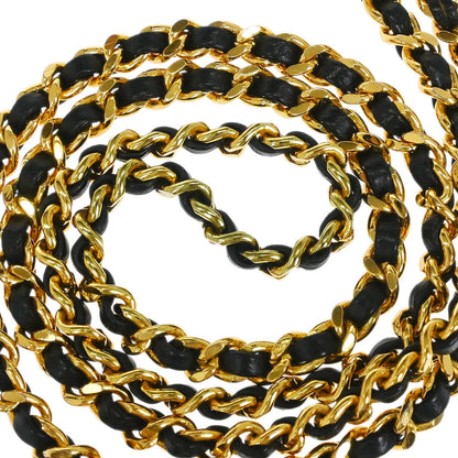 Chanel Black Caviar Skin Chain Shoulder Bag Pochette Phone Case