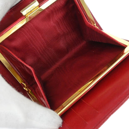 Chanel Bifold Wallet Purse Red Caviar Skin
