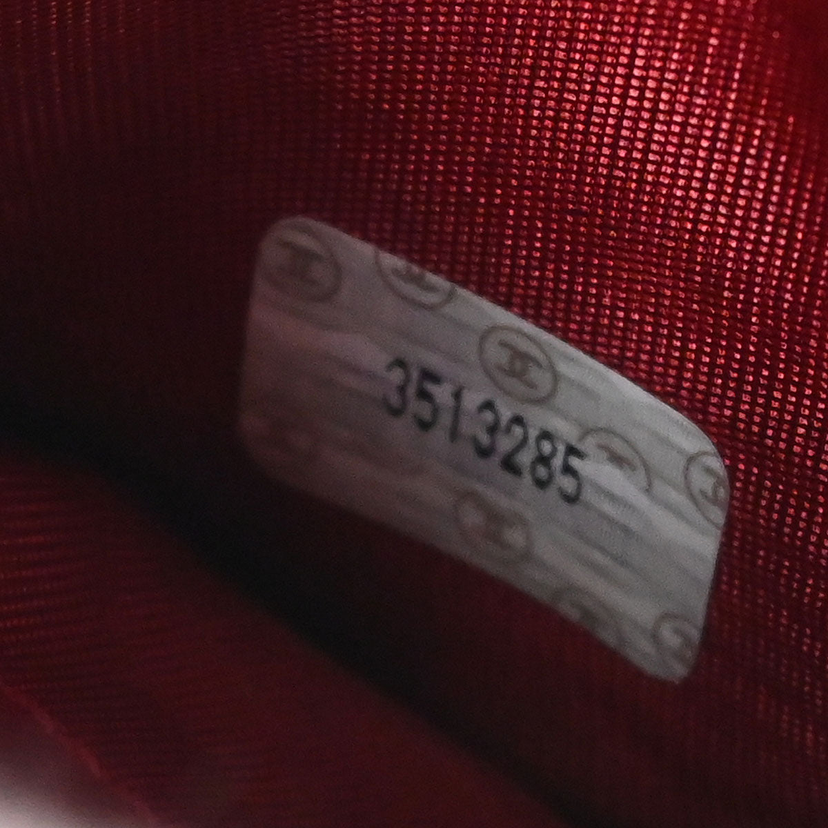 Chanel Bifold Wallet Purse Red Caviar Skin