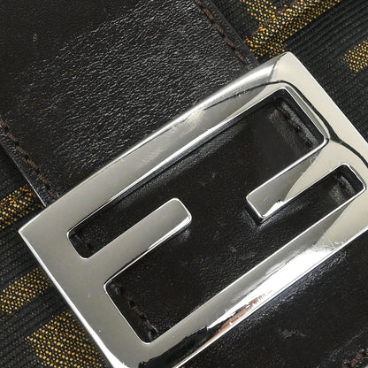 Fendi Brown Canvas Zucca Mamma Baguette Handbag