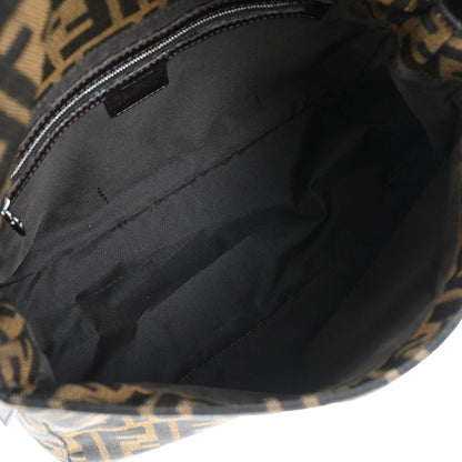 Fendi Brown Canvas Zucca Mamma Baguette Handbag