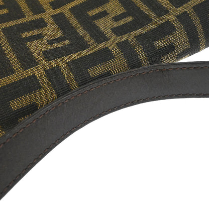 Fendi Brown Canvas Zucca Mamma Baguette Handbag
