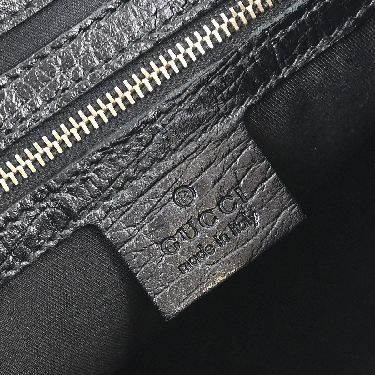 Gucci Black GG Horsebit Hobo Handbag