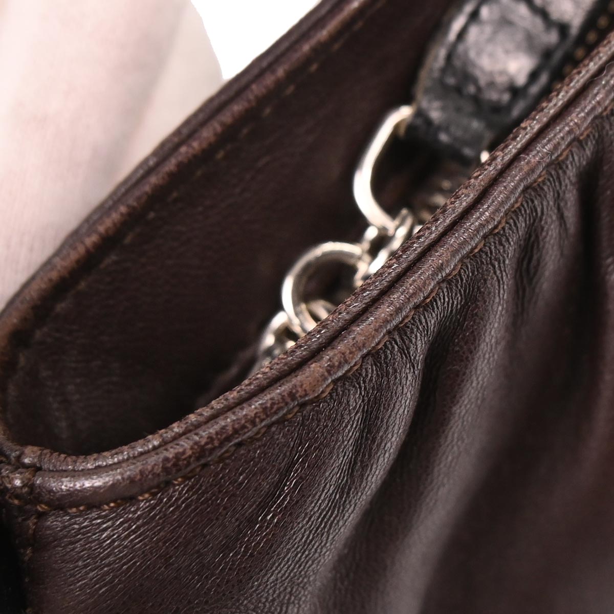 Loewe Brown Leather Handbag