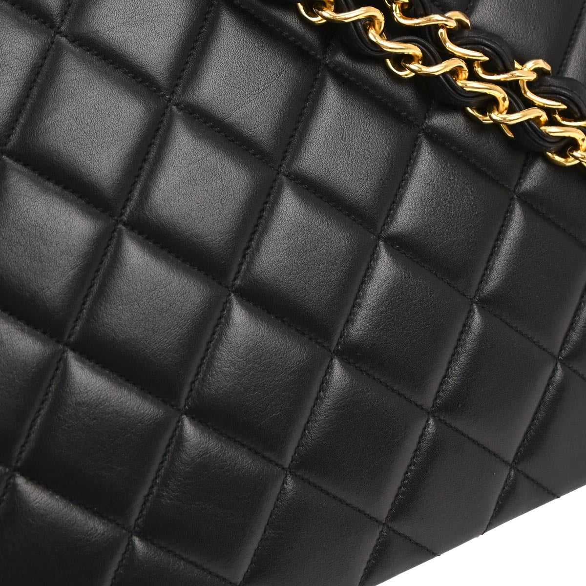 Chanel Black Lambskin Maxi Classic Flap Shoulder Bag