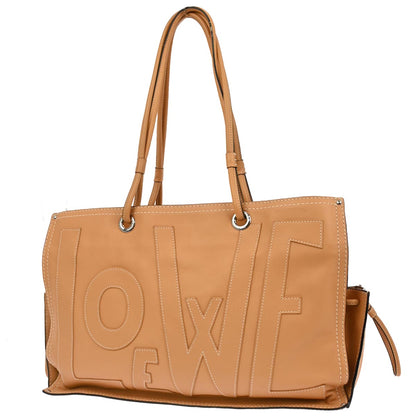 Loewe * Light Brown Leather Anagram Tote Handbag