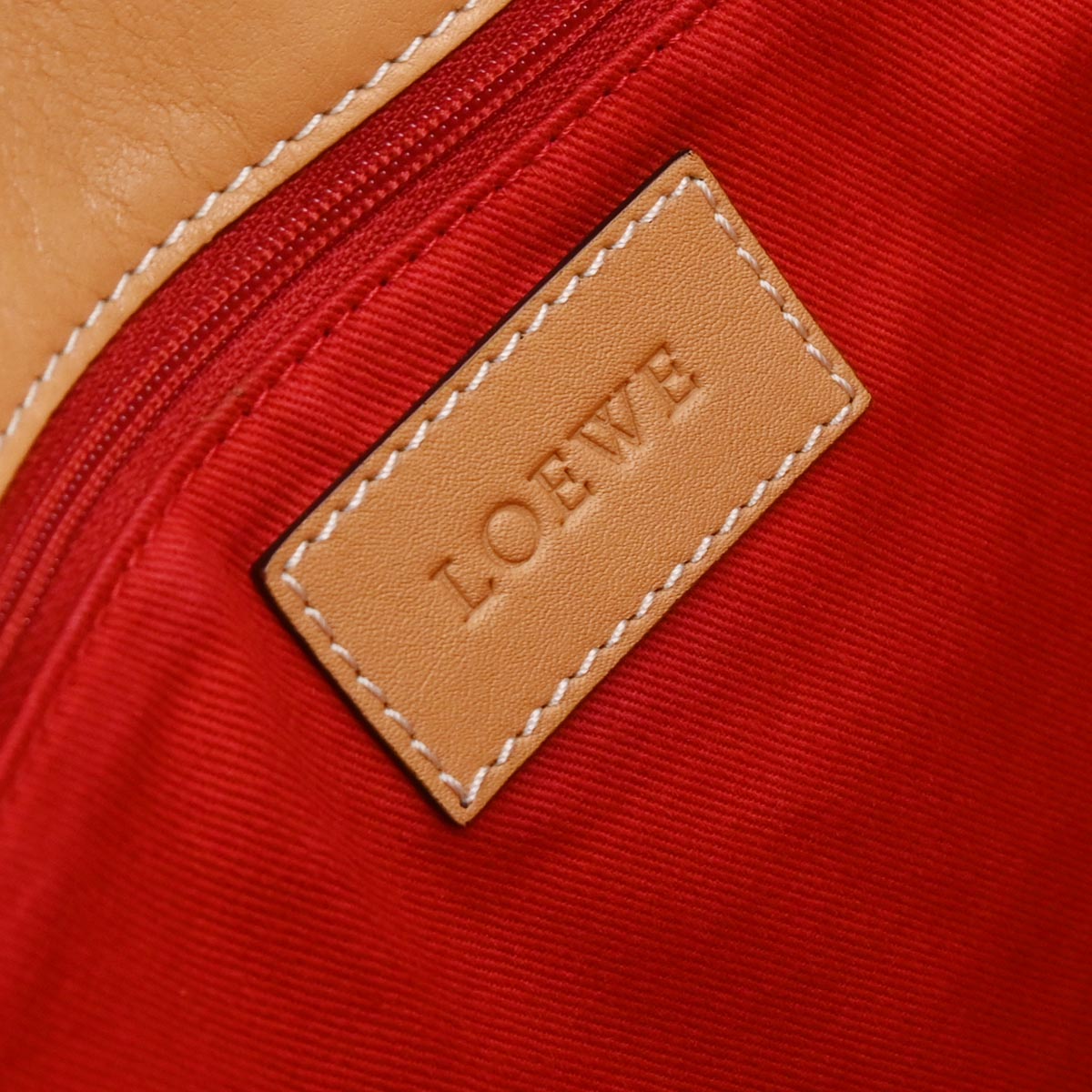 Loewe * Light Brown Leather Anagram Tote Handbag