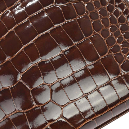 Hermes * Miel Alligator Kelly Pochette Handbag