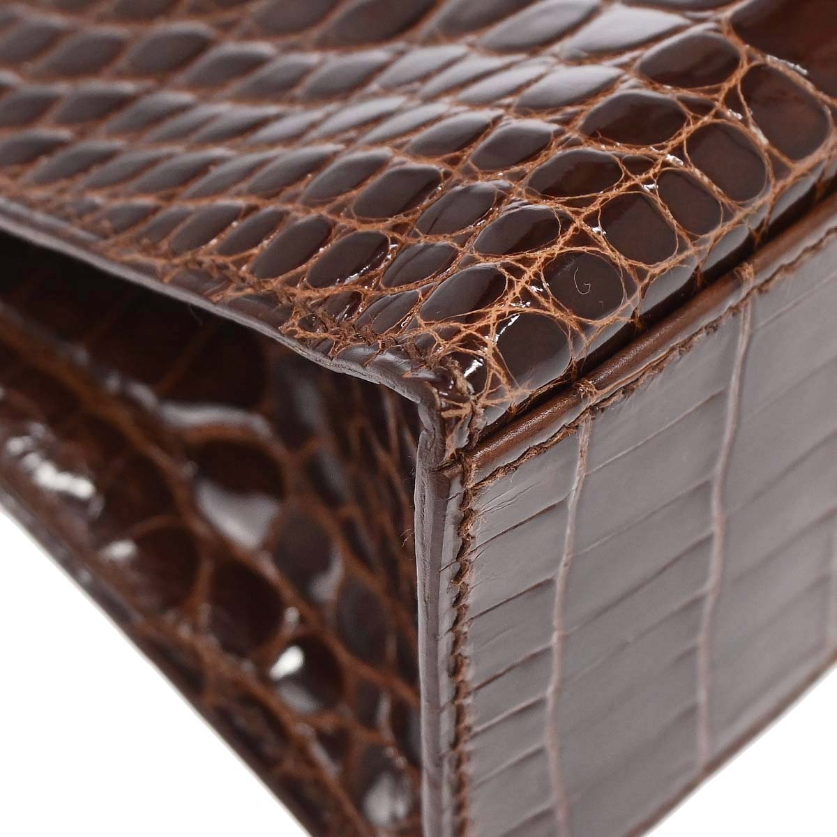 Hermes * Miel Alligator Kelly Pochette Handbag