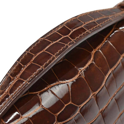 Hermes * Miel Alligator Kelly Pochette Handbag