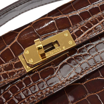 Hermes * Miel Alligator Kelly Pochette Handbag