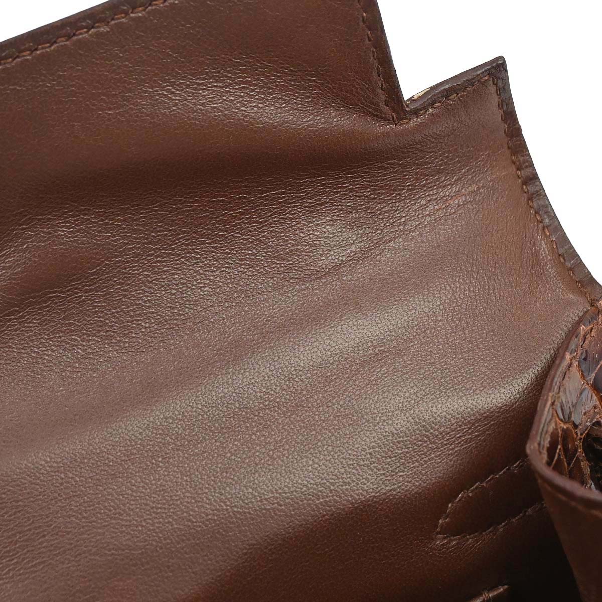 Hermes * Miel Alligator Kelly Pochette Handbag