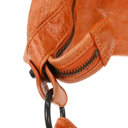 Balenciaga Orange Lambskin The Day Handbag