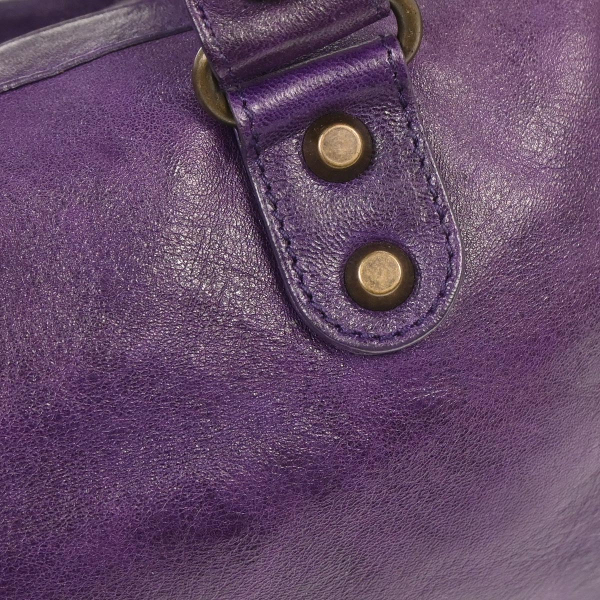 Balenciaga Purple Lambskin The Twiggy 2way Shoulder Handbag