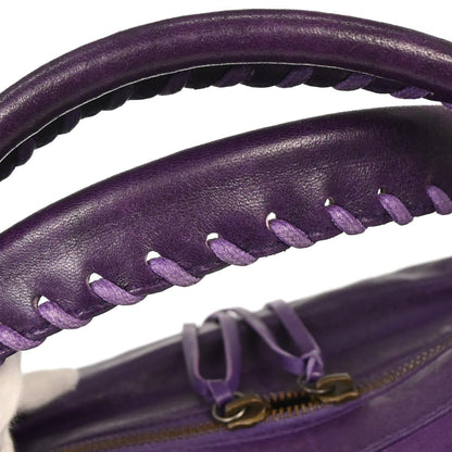 Balenciaga Purple Lambskin The Twiggy 2way Shoulder Handbag