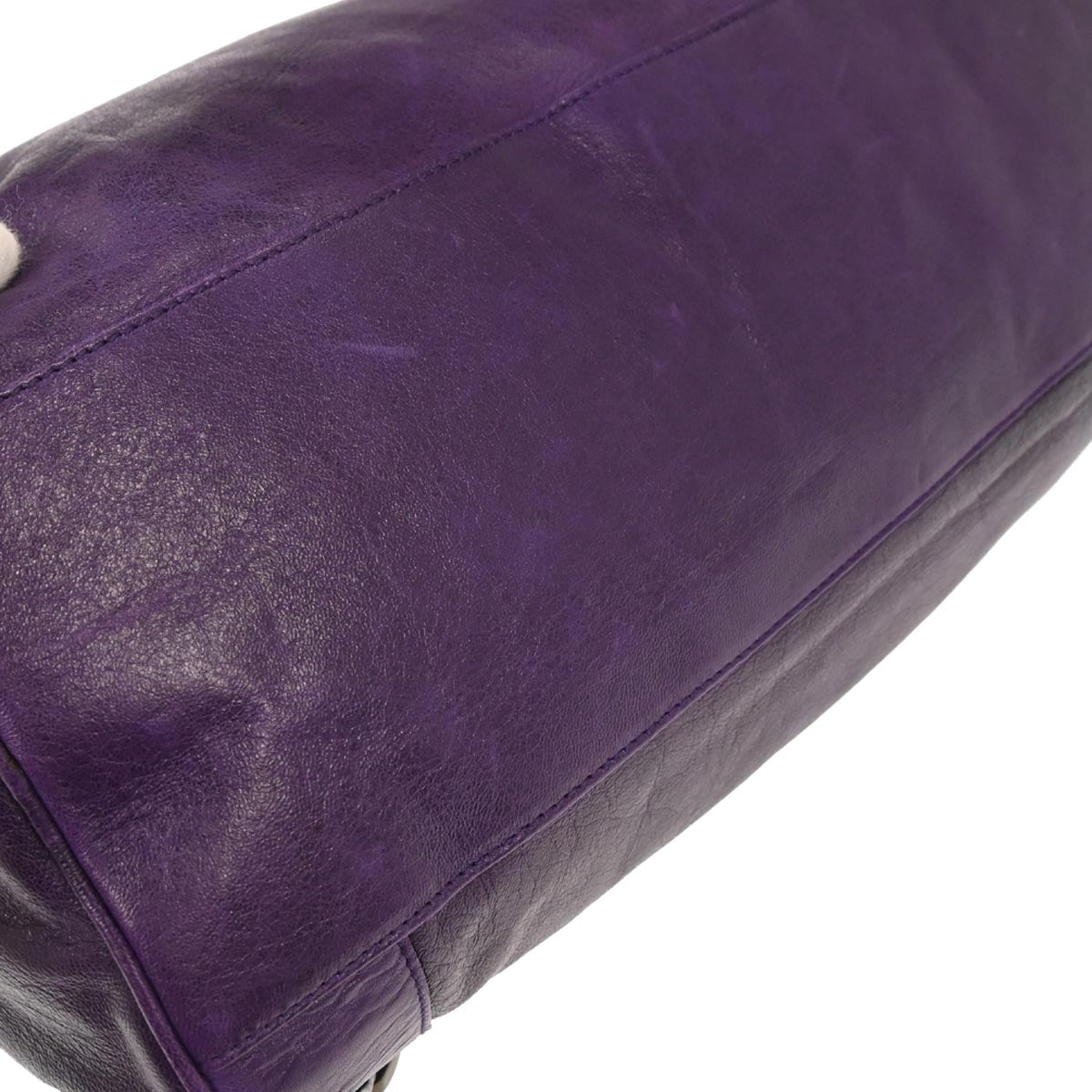 Balenciaga Purple Lambskin The Twiggy 2way Shoulder Handbag