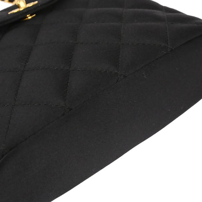 Chanel Black Satin Handbag