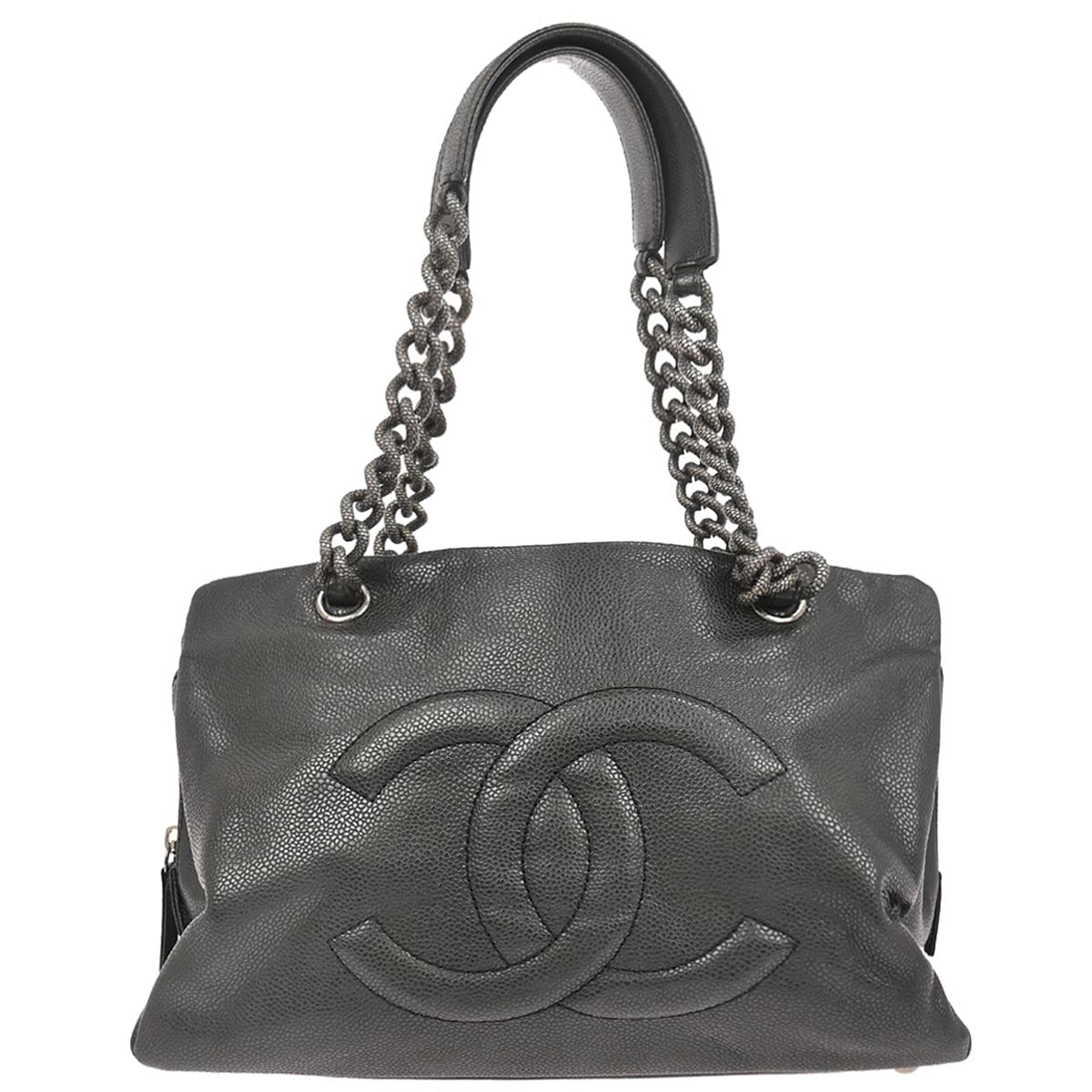 Chanel 2009-2010 Black Caviar Skin Handbag