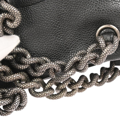 Chanel 2009-2010 Black Caviar Skin Handbag