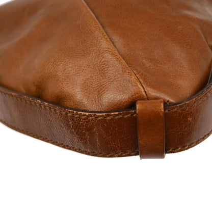 Yves Saint Laurent Brown Leather Large Mombasa Handbag