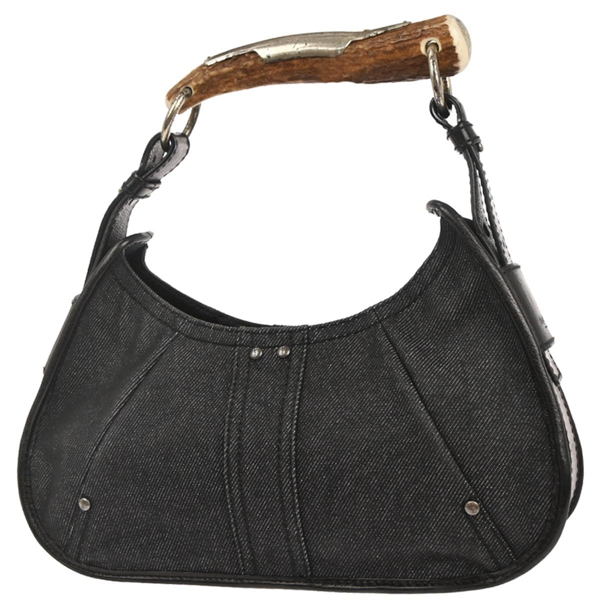 Yves Saint Laurent Navy Denim Mombasa Handbag