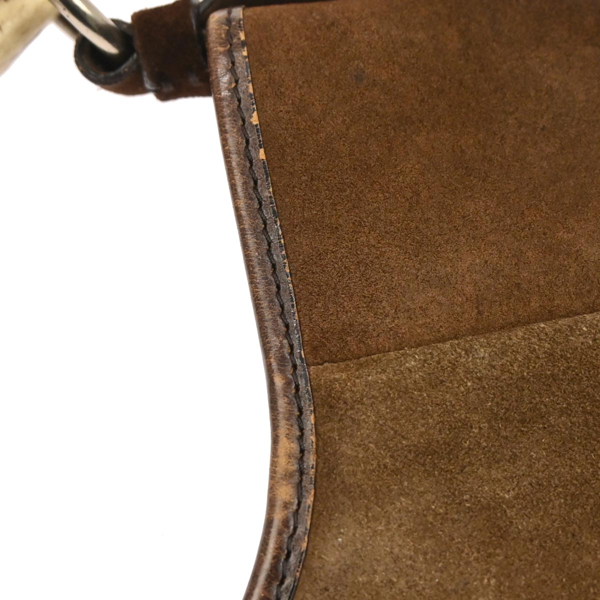 Yves Saint Laurent Brown Suede Small Mombasa Hobo Handbag