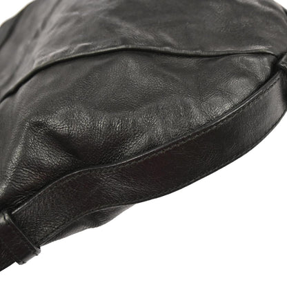 Yves Saint Laurent Black Leather Medium Mombasa Handbag