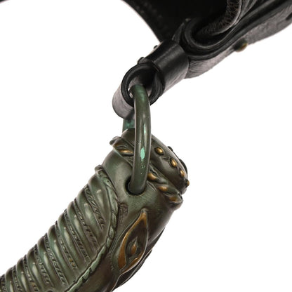 Yves Saint Laurent Black Leather Large Mombasa Handbag