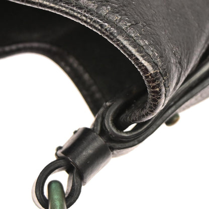 Yves Saint Laurent Black Leather Large Mombasa Handbag