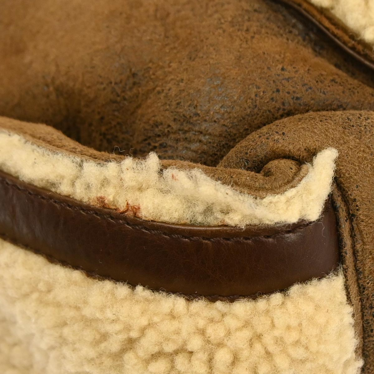 Christian Dior Brown Mouton Flight Handbag