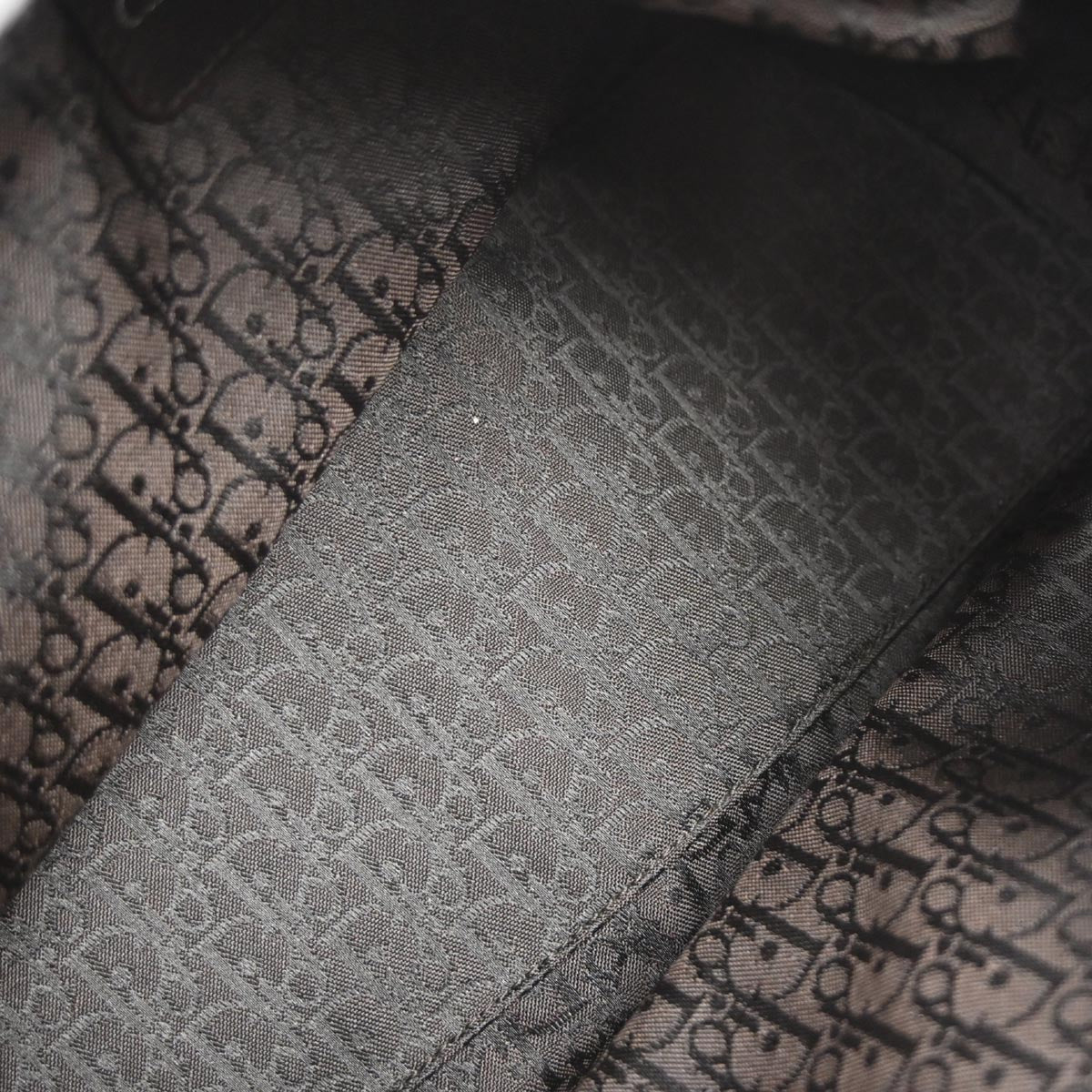 Christian Dior Brown Mouton Flight Handbag