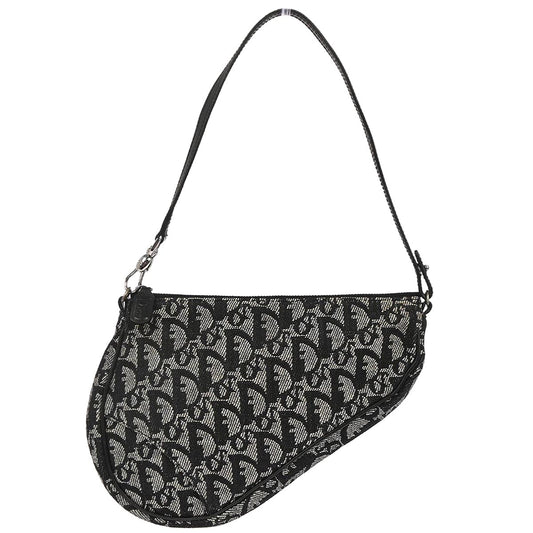 Christian Dior Black Trotter Saddle Handbag