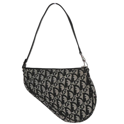 Christian Dior Black Trotter Saddle Handbag