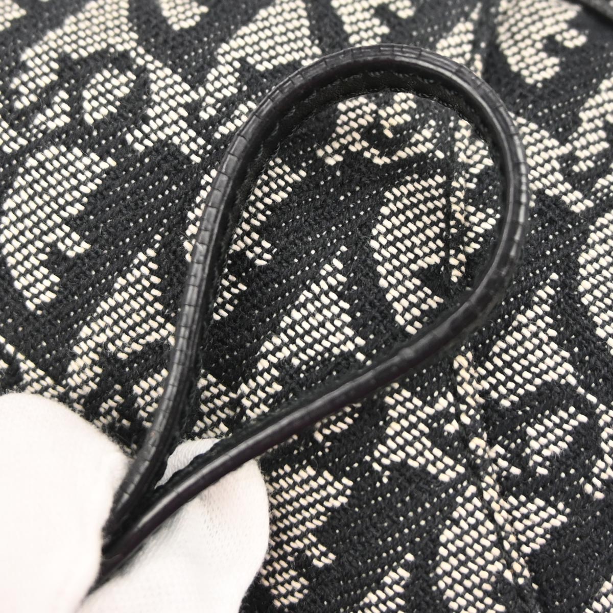 Christian Dior Black Trotter Saddle Handbag