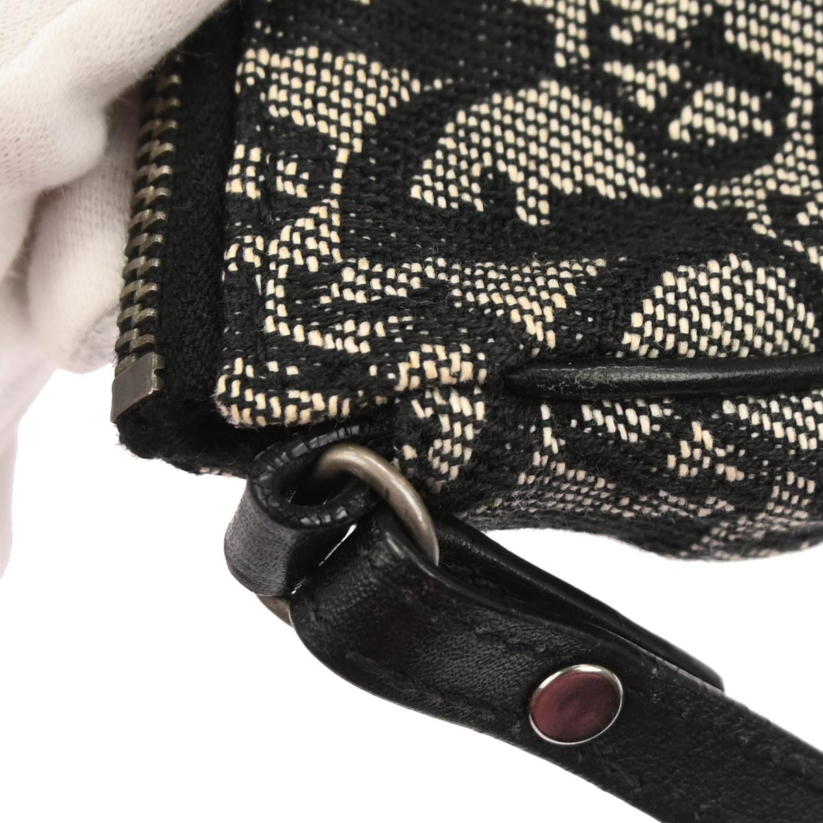 Christian Dior Black Trotter Saddle Handbag