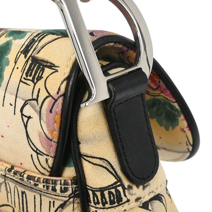 Christian Dior Beige Canvas John Galliano Saddle Handbag