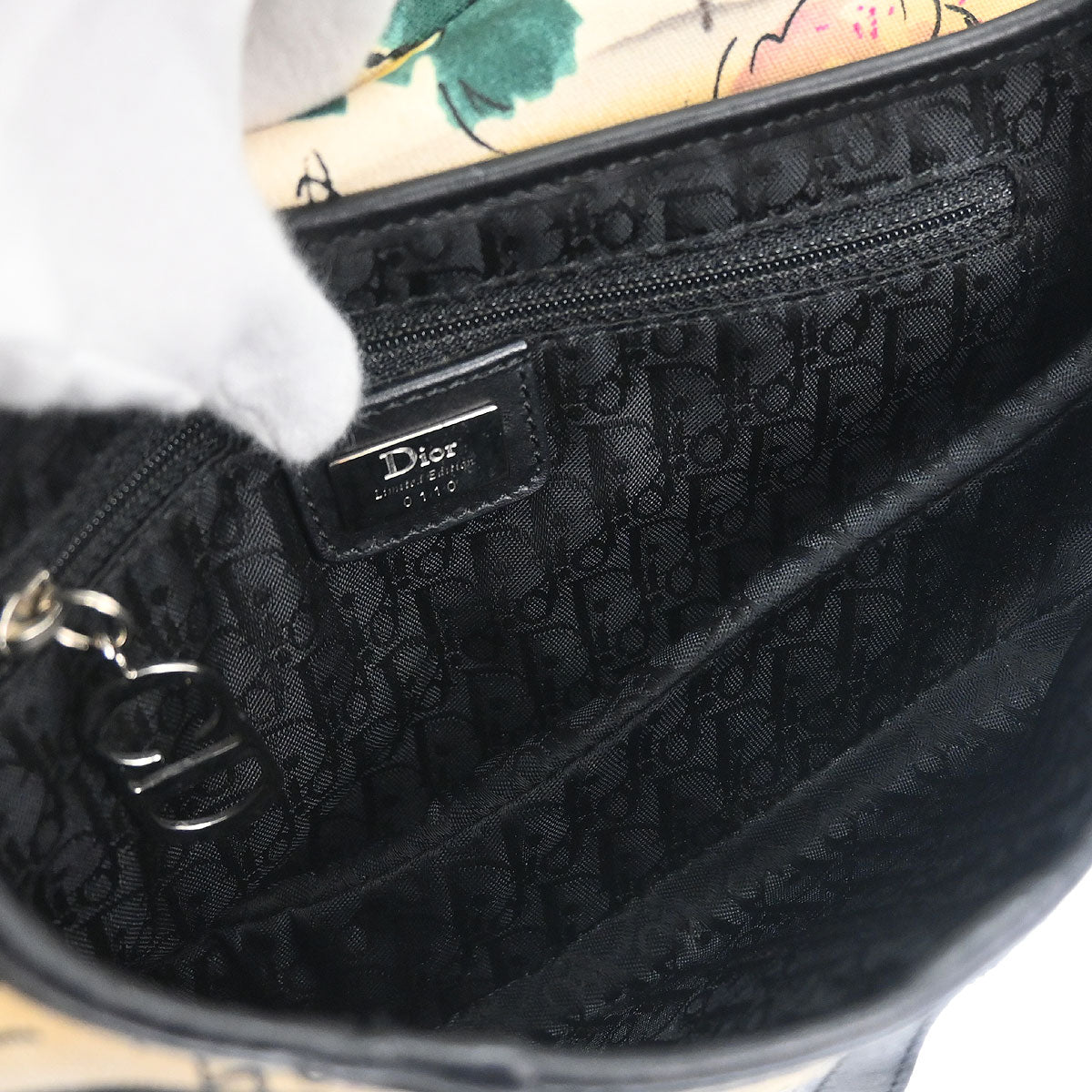 Christian Dior Beige Canvas John Galliano Saddle Handbag