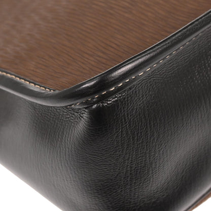 Loewe Black Brown Leather Velazquez Shoulder Bag