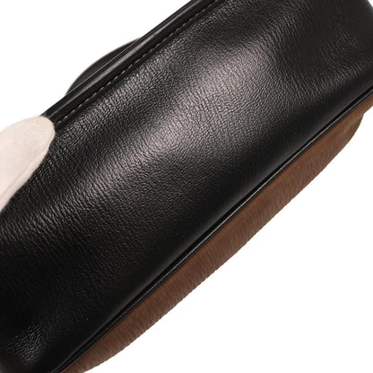 Loewe Black Brown Leather Velazquez Shoulder Bag