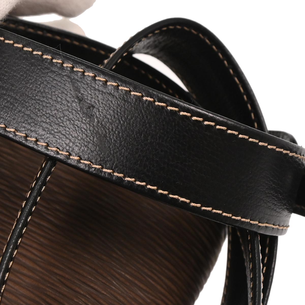 Loewe Black Brown Leather Velazquez Shoulder Bag