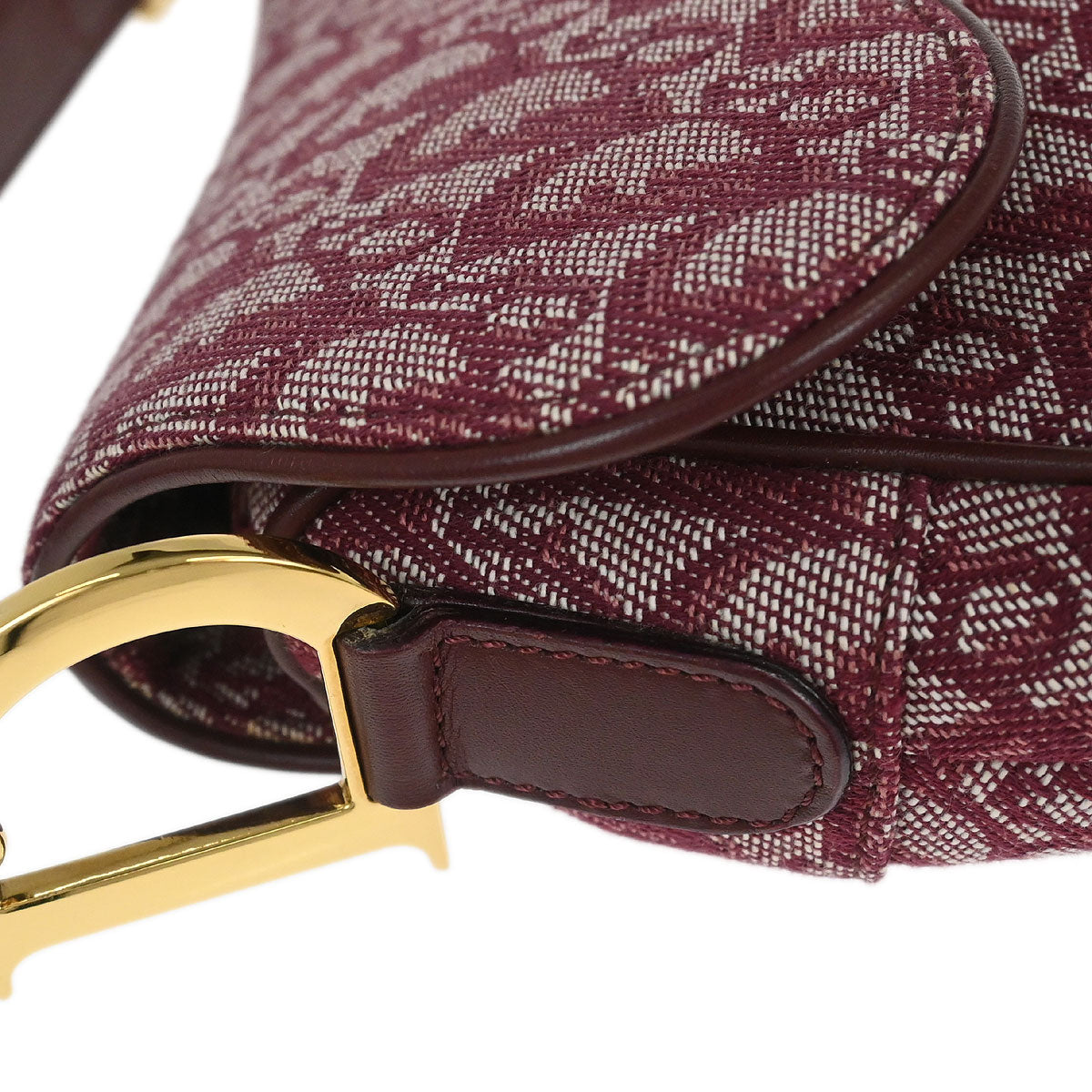 Christian Dior Bordeaux Trotter Saddle Handbag